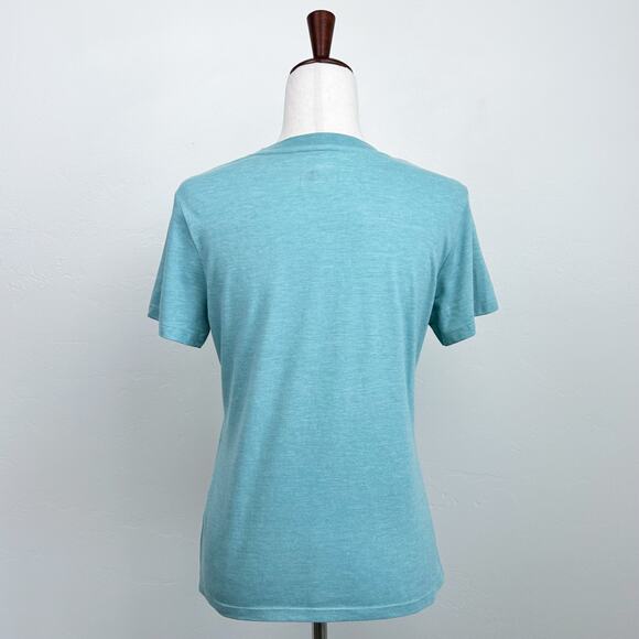 The North Face Blue Graphic Logo Crewneck Short Sleeve T-Shirt Medium - Picture 4 of 6